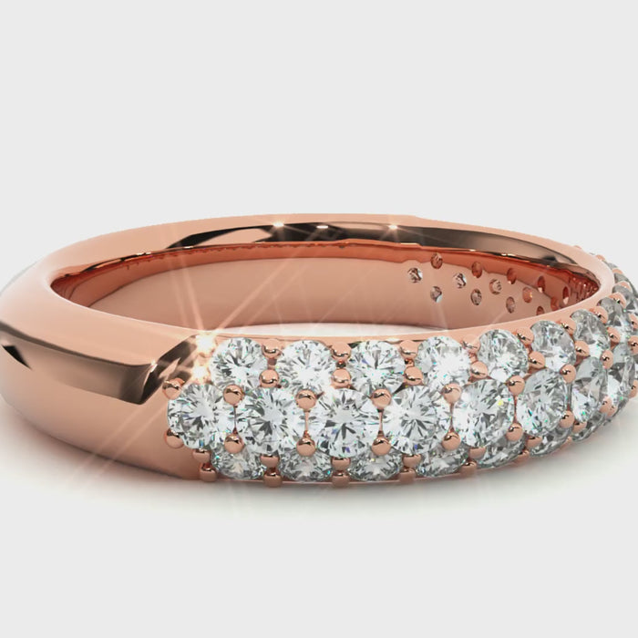 0.93 Carat HI Color VS1 Clarity Diamond Studded Natural Diamond Ring.