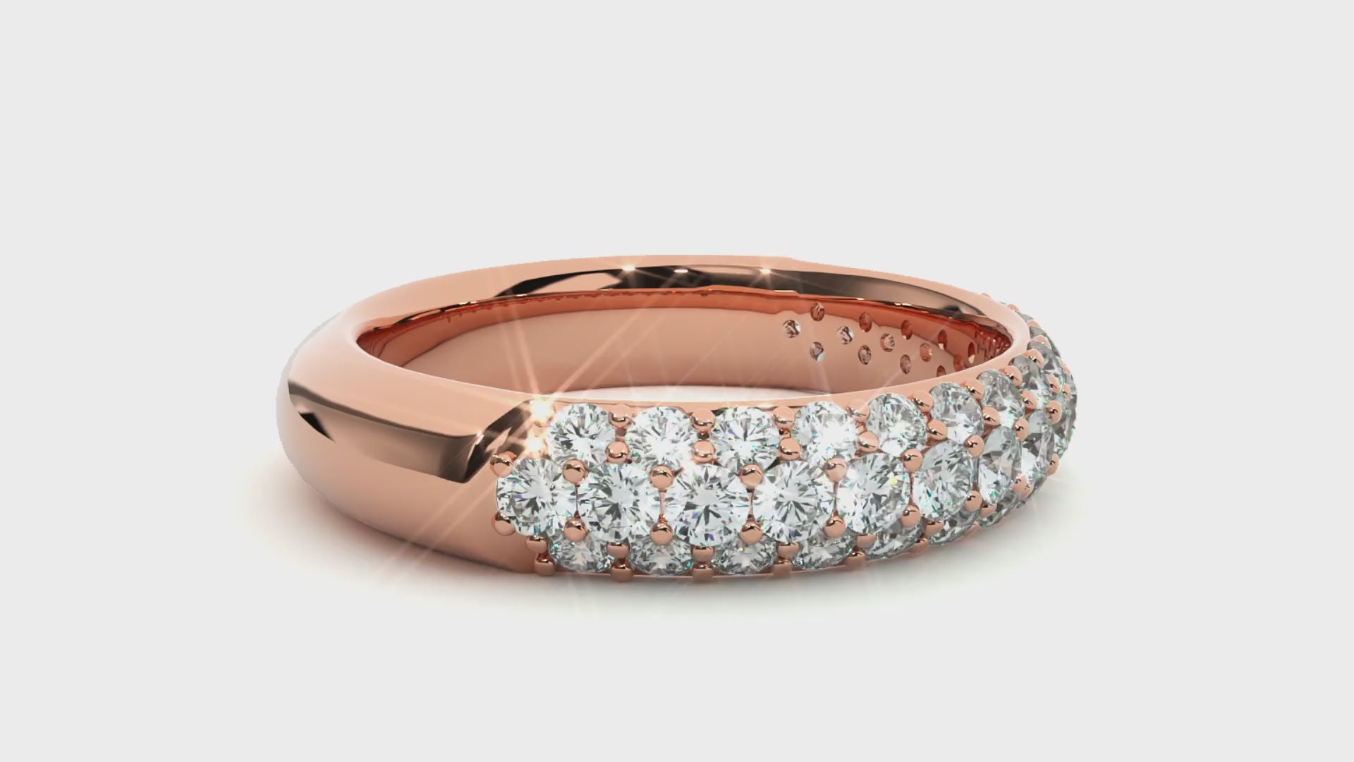 0.93 Carat HI Color VS1 Clarity Diamond Studded Natural Diamond Ring.