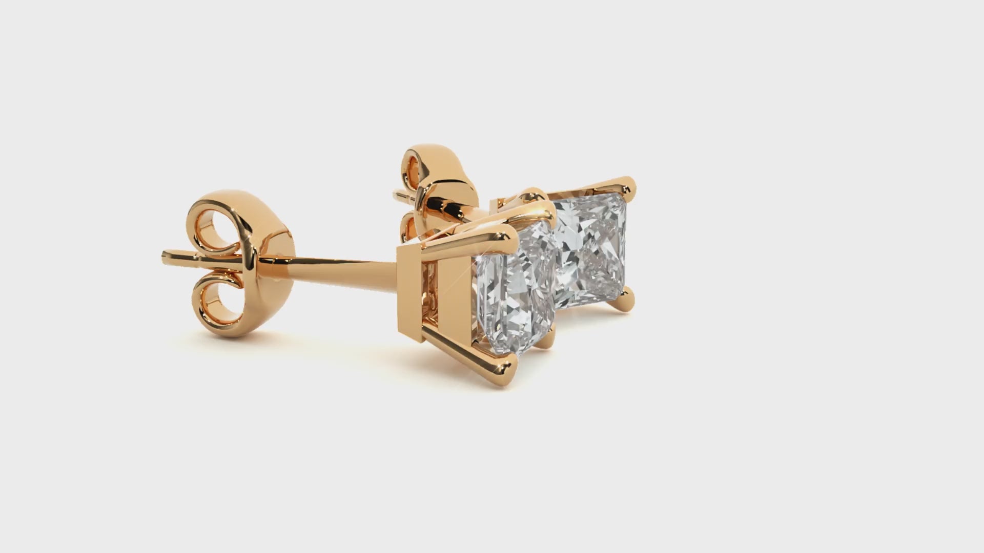 1 Carat G Color VS1 Clarity Diamond Studded Natural Diamond Studs Earrings.