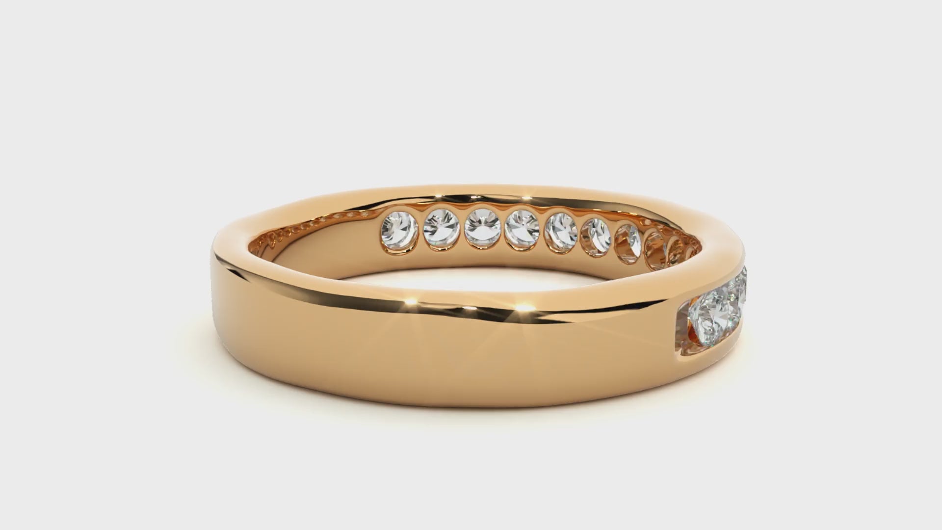 0.52 Carat IJ Color VS1 Clarity Diamond Studded Natural Diamond Ring.