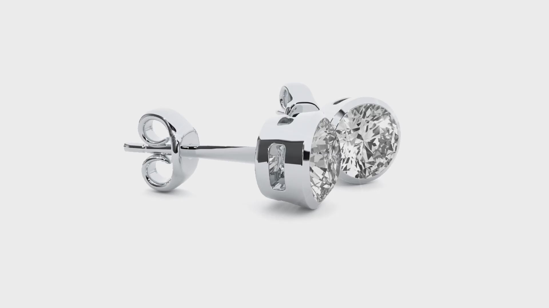 1.18 Carat G Color VS1 Clarity Diamond Studded Natural Diamond Studs Earrings.