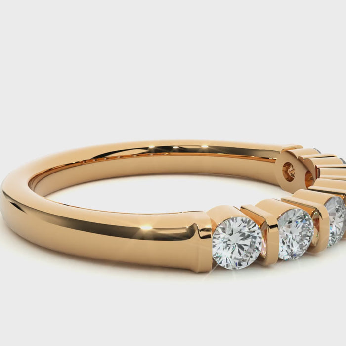 0.52 Carat HI Color VS1 Clarity Diamond Studded Natural Diamond Ring.