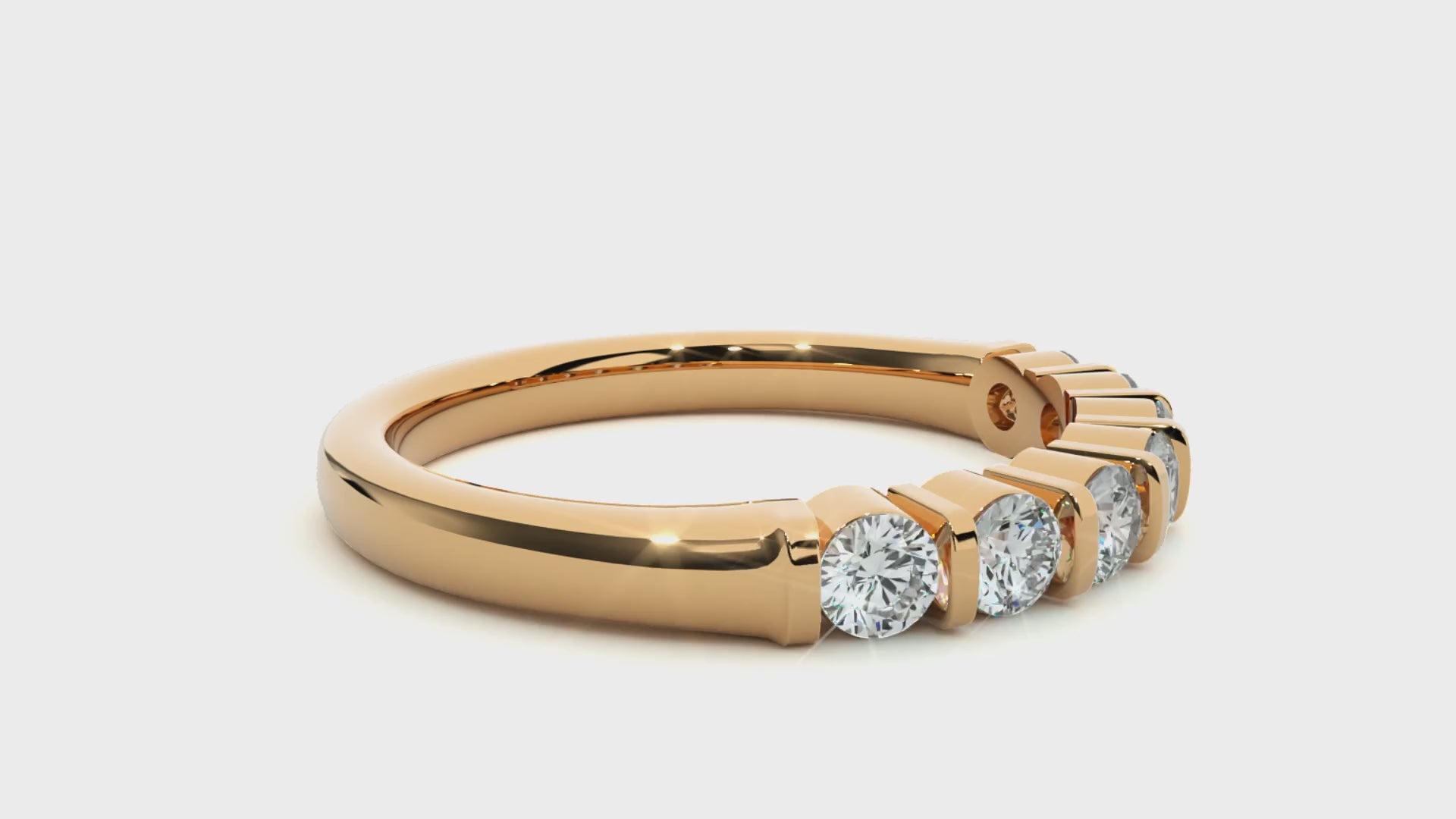 0.52 Carat HI Color VS1 Clarity Diamond Studded Natural Diamond Ring.