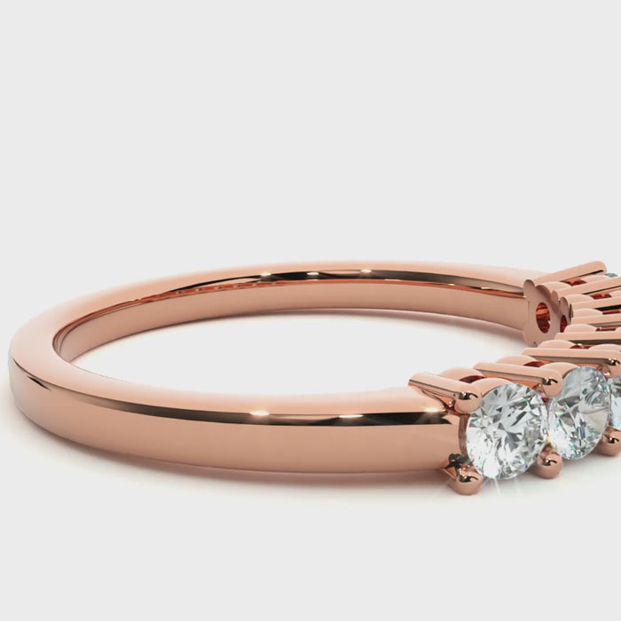 0.52 Carat HI Color VS1 Clarity Diamond Studded Natural Diamond Ring.