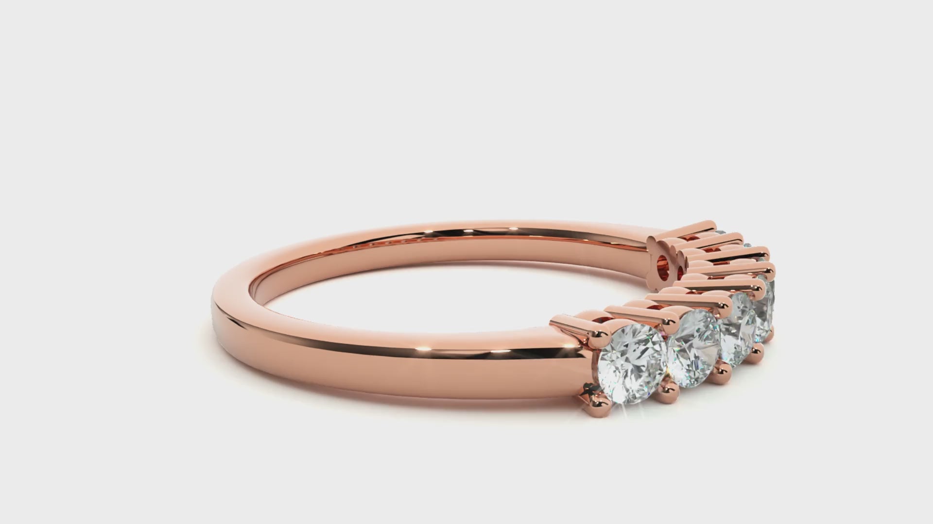 0.52 Carat HI Color VS1 Clarity Diamond Studded Natural Diamond Ring.