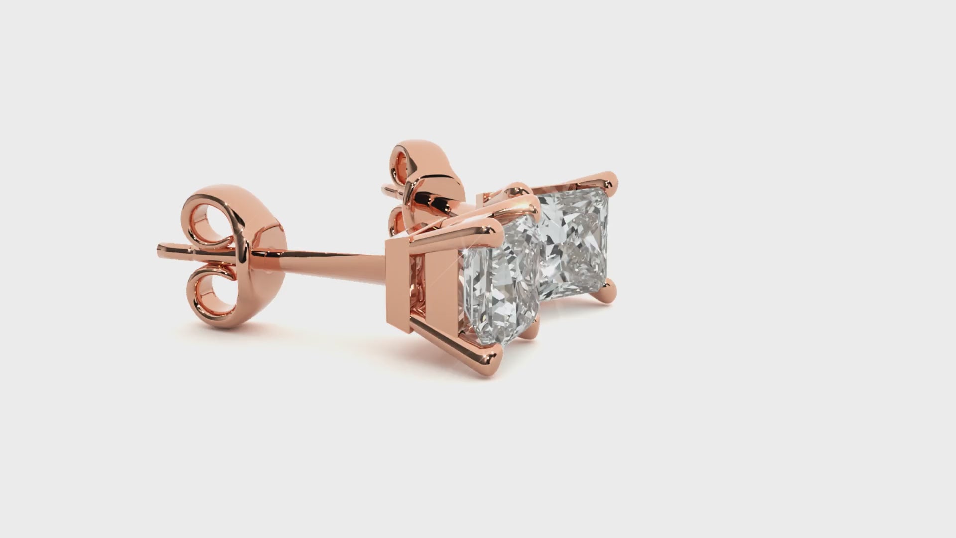 1 Carat G Color VS1 Clarity Diamond Studded Natural Diamond Studs Earrings.