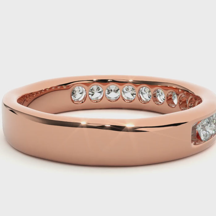 0.52 Carat IJ Color VS1 Clarity Diamond Studded Natural Diamond Ring.