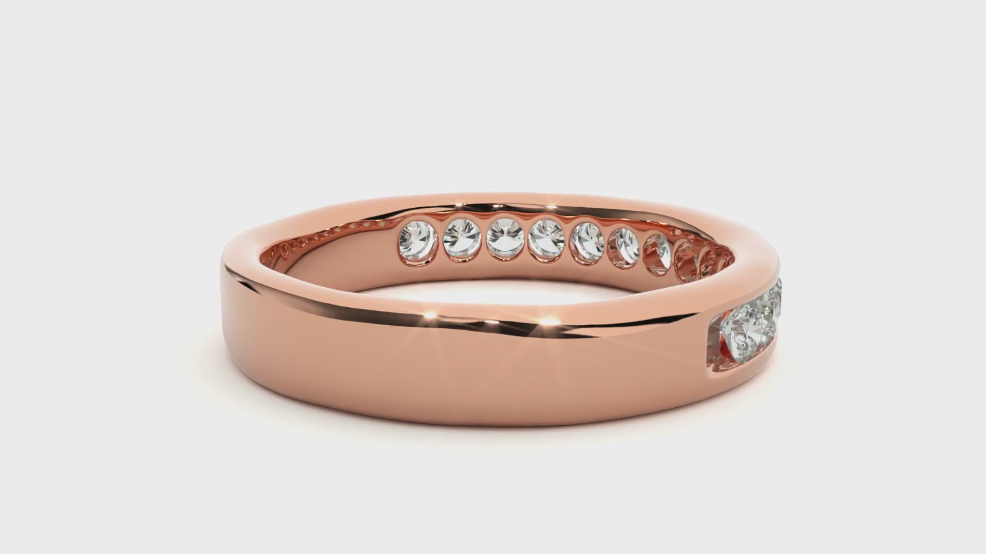 0.52 Carat IJ Color VS1 Clarity Diamond Studded Natural Diamond Ring.