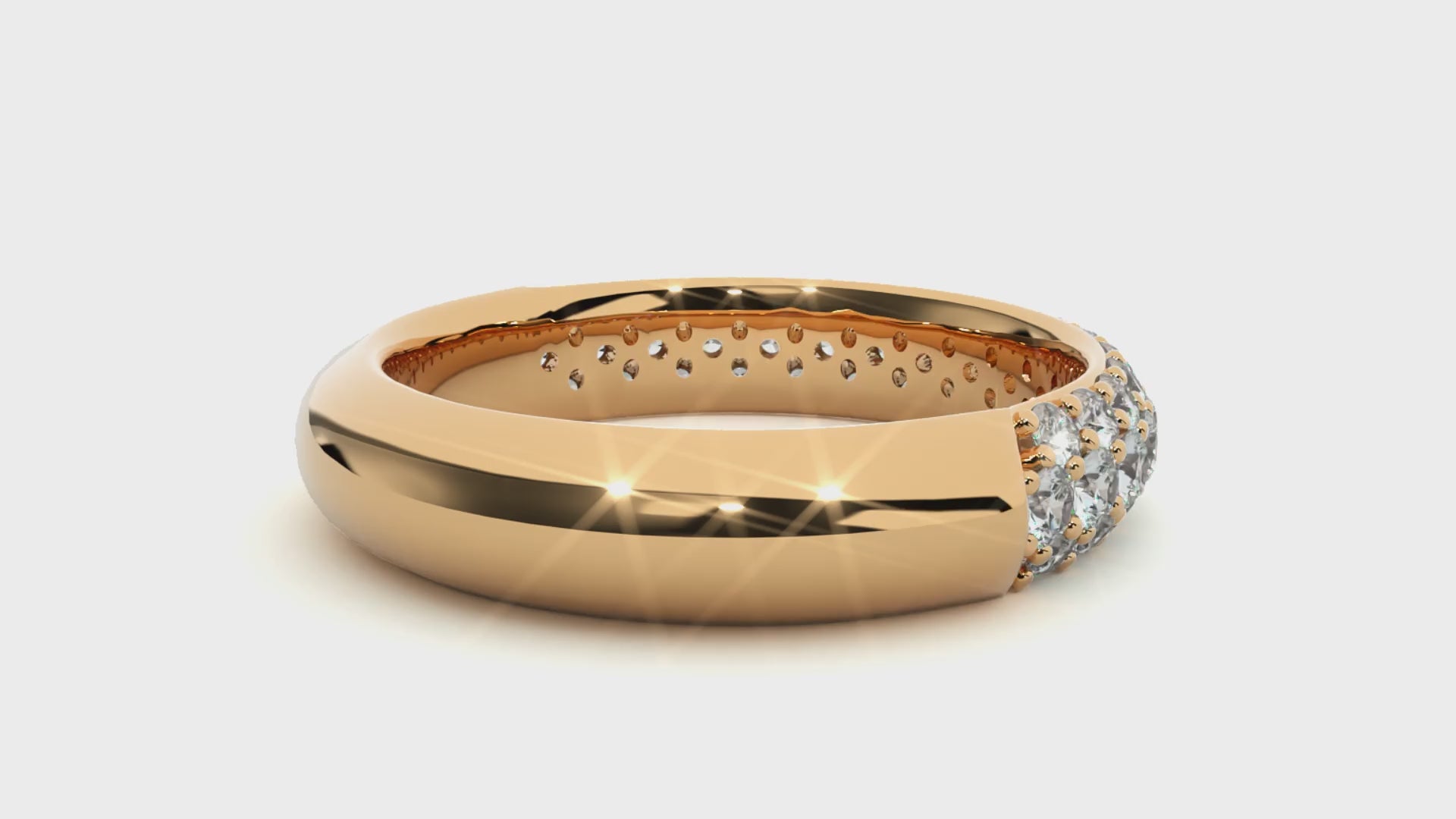 0.93 Carat HI Color VS1 Clarity Diamond Studded Natural Diamond Ring.