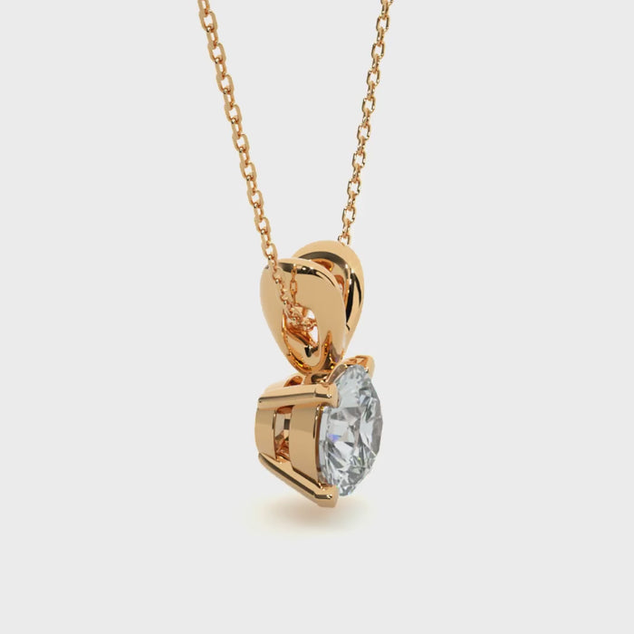 0.59 Carat G Color VS1 Clarity Diamond Studded Natural Diamond Pendent.