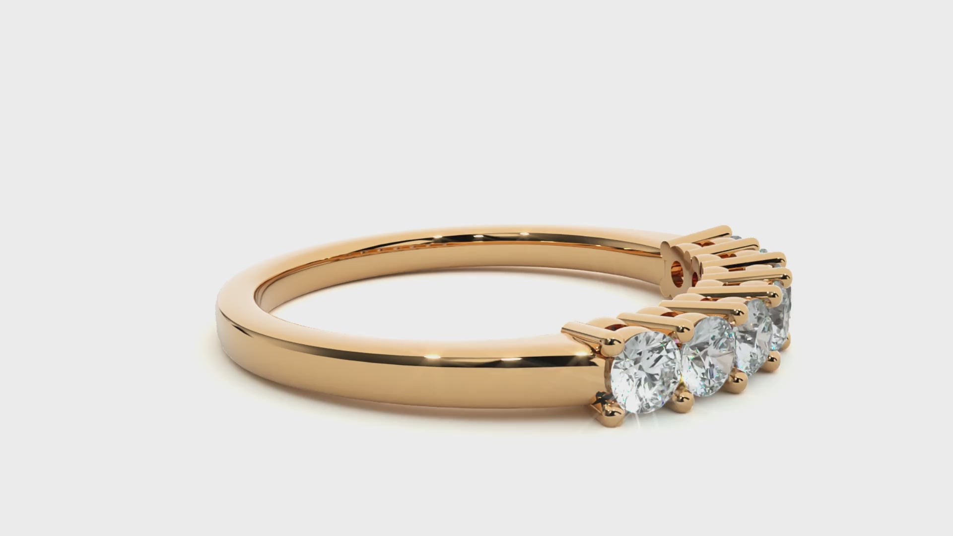 0.52 Carat HI Color VS1 Clarity Diamond Studded Natural Diamond Ring.