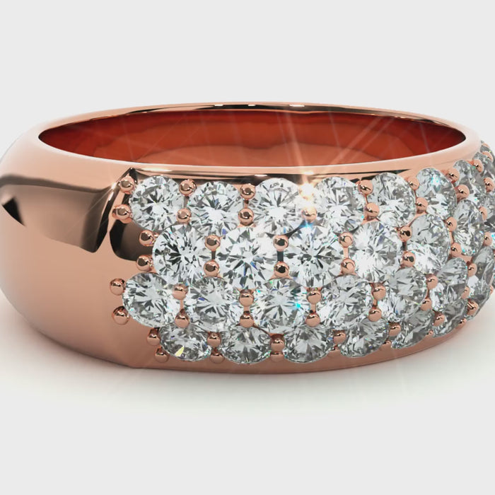 1.87 Carat H Color VS1 Clarity Diamond Studded Natural Diamond Ring.