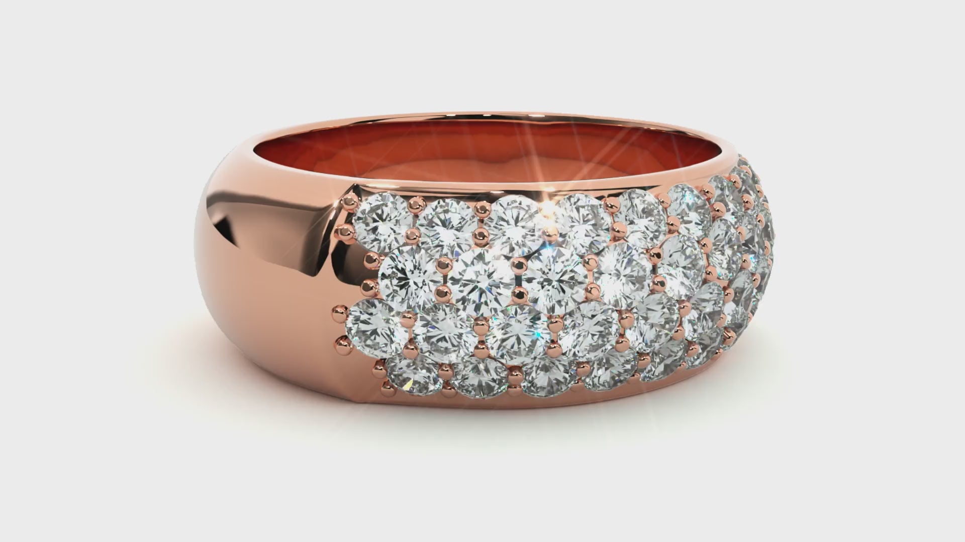 1.87 Carat H Color VS1 Clarity Diamond Studded Natural Diamond Ring.