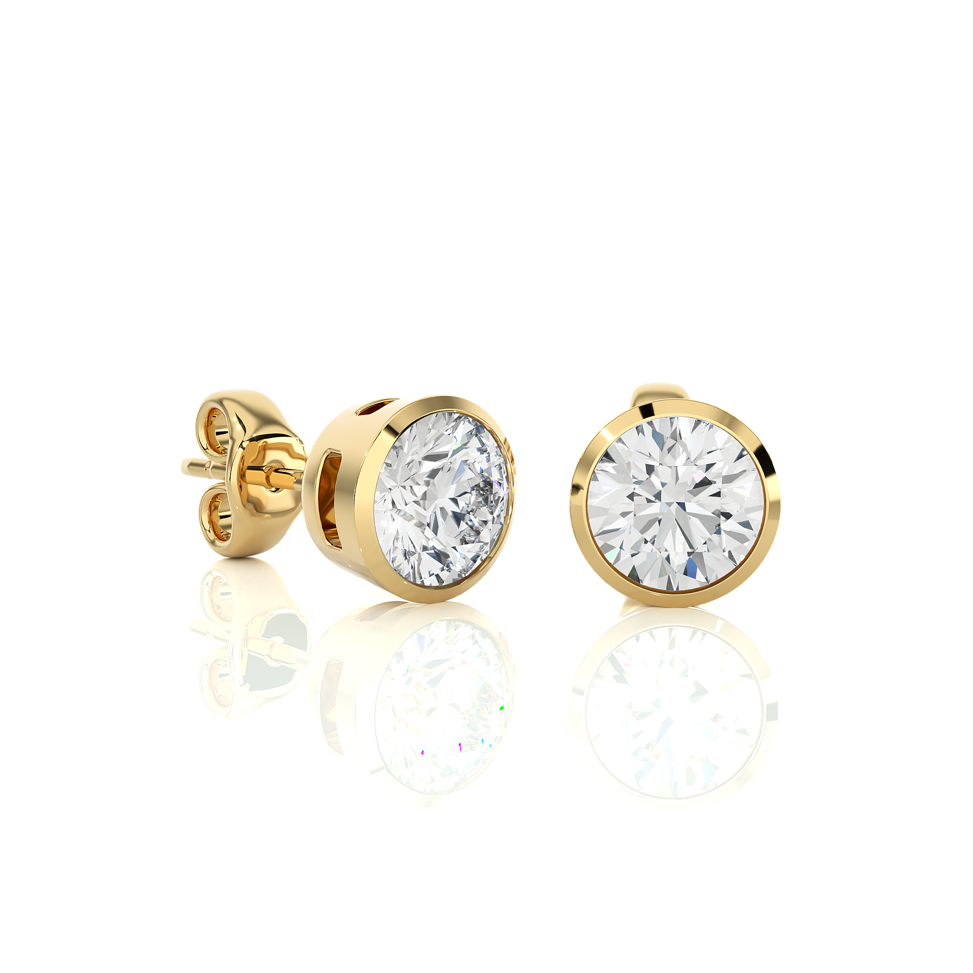 Buy 1.18Ct Natural Diamond Stud Earrings | Solitairekart