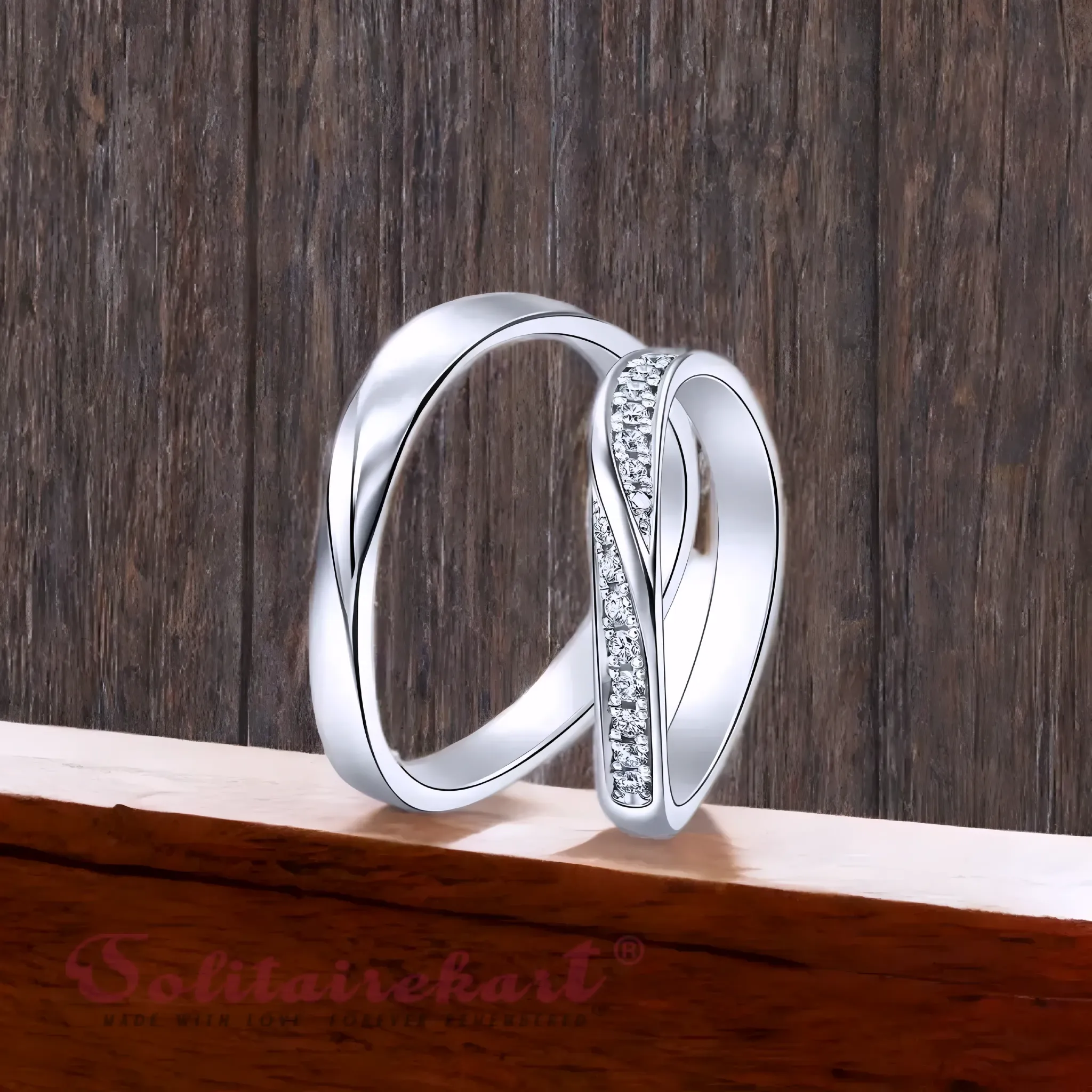 Solitairekart Platinum Cross Style Band 4.43gm Weight For Unisex.