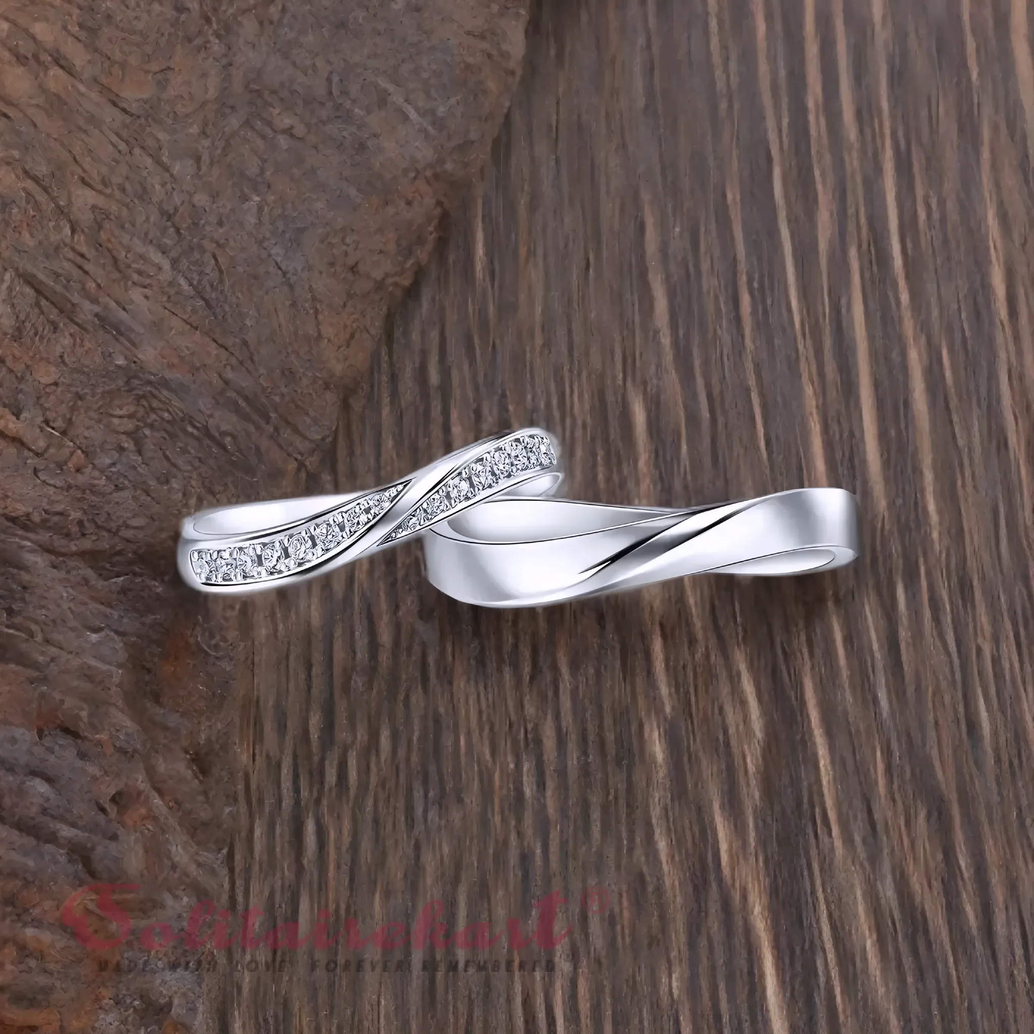 Solitairekart Platinum Cross Style Band 4.43gm Weight For Unisex.